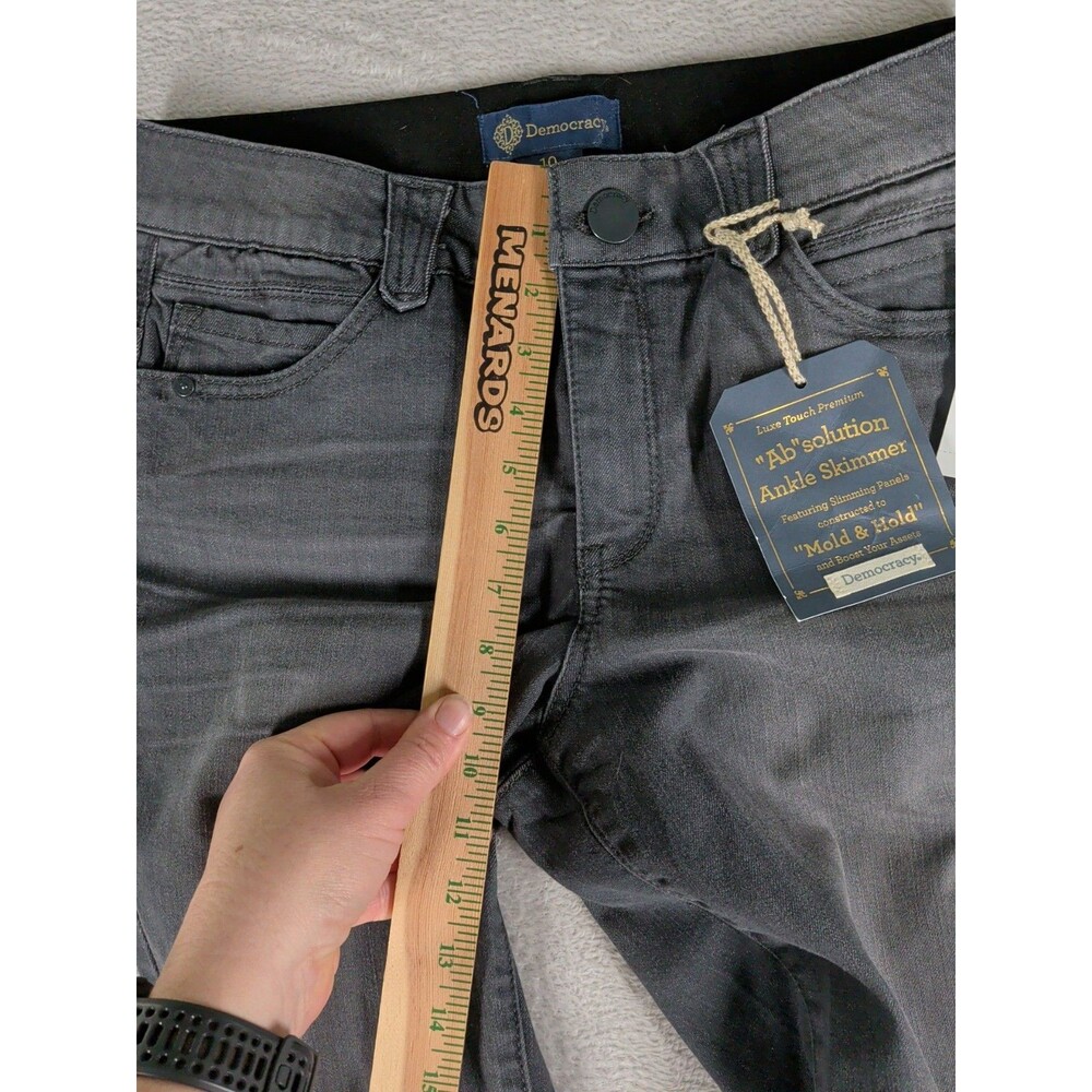 Democracy Ab Solution Ankle Skimmer Jeans Women's 10 Mold & Hold New - Picture 5 of 10